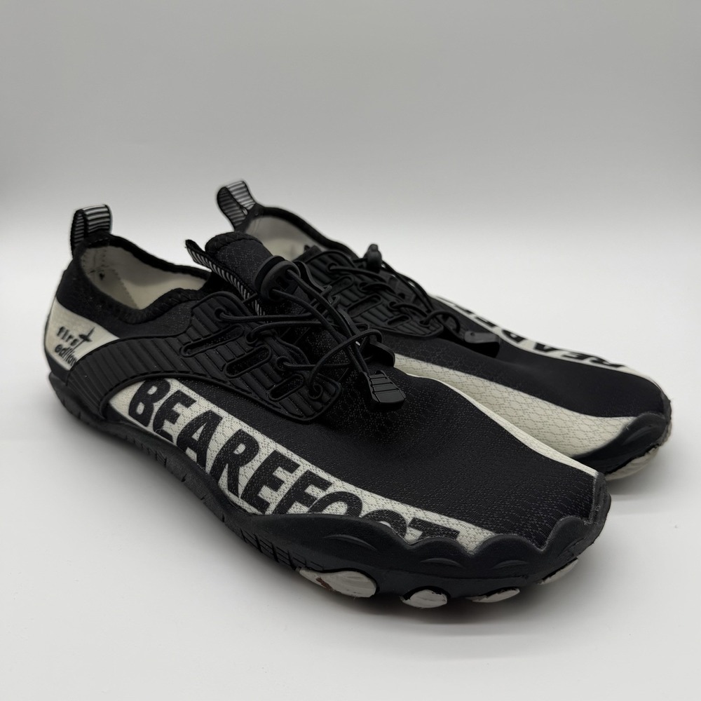 Bearefoot Men's Hazers Barefoot Zero Drop Running Shoes Black & White 44 / 11